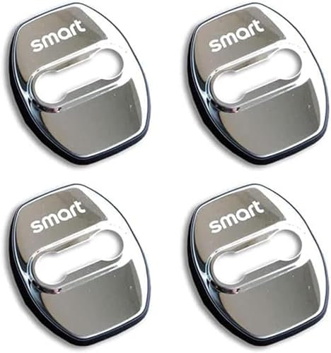 4 PZ Auto Serratura Protezione Della Copertura per Smart 453 451 Protezione Tappo Chiusura,Protezione Serratura Della Portiera in Silicone
