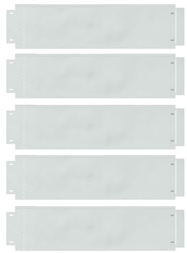 vidaXL Rasenrand 5 Stück 100 x 25 cm PVC Gartenrand wasserdicht flexibel Außenborder minimalistisches Design Zäune Landschaft Terrasse