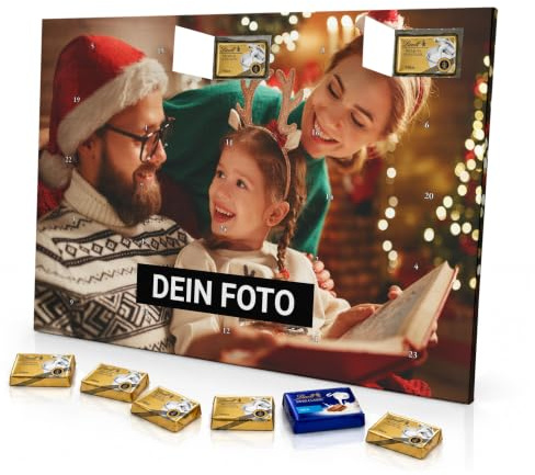 printplanet - Foto-Adventskalender mit eigenem Bild personalisiert - mit Lindt Premium Schokolade gefüllt