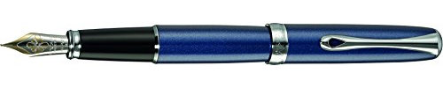 DIPLOMAT - Füllhalter Excellence A2 Midnight blue Chrom 14 kt - Schick und elegant - Lange Lebensdauer - Dunkelblau - 5 Jahre Garantie