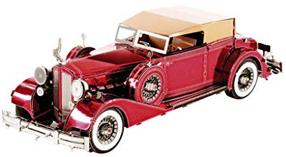 Fascinations Metal Earth MMS175 502605-1934 Packard Twelve Convertible,lasergeschnittener 3D-Konstruktionsbausatz, Modellbausatz, Metall Puzzle, 3D Metall Model, 2.5 Metallplatinen, ab 14 Jahren