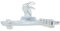 20 x Hosenbügel Hosenspanner Rockbügel Kleiderbügel Kunststoff 40 cm mit Klammer | rutschfeste gummierte und verstellbare Klammern | 360° drehbarer Haken | platzsparend | Klar