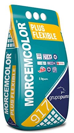 MORTERO PARA REJUNTADO 5 KG MORCEMCOLOR PUMA (BLANCO PERLA)