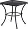 Outsunny 45cm Square Garden Table, Outdoor Metal Bistro Side Desk with Mesh Top, Black