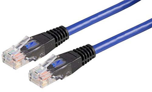 Pro Signal 2m Blue Cat5e Crossover Lead – UTP Networking Cable for AV & Data Systems (PSG90745)