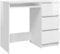 vidaXL Schreibtisch mit 3 Schubladen Computertisch Bürotisch Arbeitstisch Laptoptisch PC Tisch Büromöbel Hochglanz-Weiß 90x45x76cm Holzwerkstoff