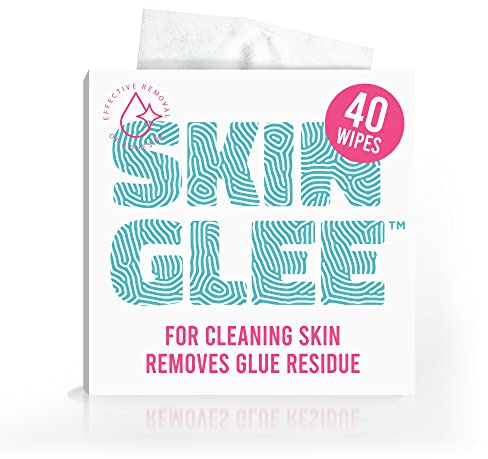 Not Just A Patch Skin Glee Adhesive Remover for Skin (40 Pack) – Hypoallergenic Alcohol Wipes for CGM Devices, Bandages, Ostomy Patches, and Adhesives – Gentle, Portable Skin Cleaner