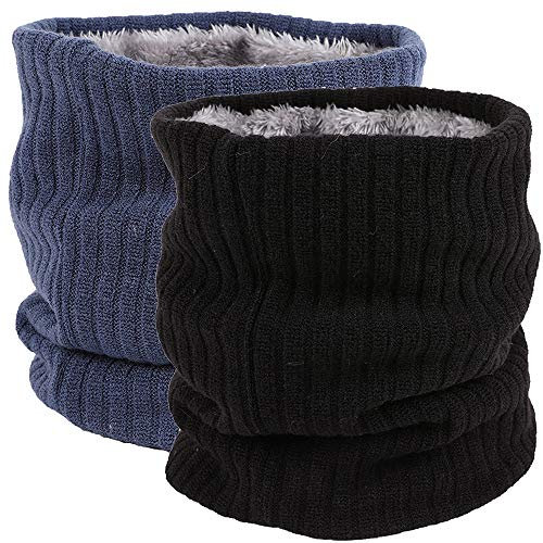 ehsbuy Tour de Cou Cache Cou Polaire Echarpe Hiver Homme Snood Cache-Cou Ski Homme Polaire Neck Warmer Unisexe