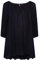 Kaffe Curve Damen Women's Plus Size Tunic 3/4 Sleeves A-Shape Blouse, Black deep, 52