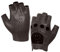 Harssidanzar Damen Lammfell Leder Fingerlose Handschuhe Ungefüttert Half Finger Driving GL012, Braun,Größe XL