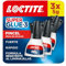 Loctite Super Glue-3 Pincel (pack de 3 tubos x 5 g), pegamento transparente con pincel, adhesivo universal de triple resistencia, con fuerza instantánea y de fácil uso