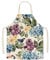 Eyands Küchenschürze mit Blumen und Vögeln zum Kochen, Backen, niedliches Muster, Leinen, Küchenschürze für Kinder, Kochen, Malen, Gartenschürze für Jungen und Mädchen, Blume und Vogel-Z, 17.7x22inch