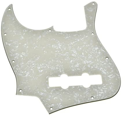KAISH Lefty Schlagbrett für Linkshänder, 4 Saiten, J-Bass-Stil, für USA/Mexiko, Jazz J, Bass, Aged Pearl