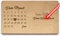 Frühstücksbrett mit Kalender selbst gestalten - Jahrestag anpassen, mit Name & Text gravieren - Geschenk für Valentinstag, Weihnachten, Geburtstag - Holzbrett Buche, personalisiert I Gravur