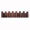 HHWEA Kiefer Imprägniert Lattenzaun Gartenpalisade Beeteinfassung Einfassung Flexibler Für Beete Rund, Rabatten Und Rasenflächen,Walnutcolor-10/15x90cm
