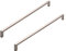 siwitec 2x Möbelgriffe 2108 Edelstahl Finish mit 320 mm Lochabstand, eckig Schrankgriffe, inkl. Schrauben