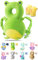 JEJA Baby Kopfschutz, Verstellbare Schutzkissen Baby, Safety Guard Kissen für Kinder 4-24 Monate - Frosch mit Knieschoner Baby Krabbeln