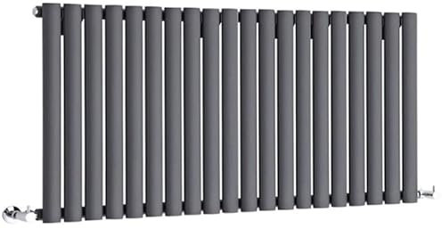 Queen Designer Radiators Central Heating Heater Horizontal Anthracite 1380 x 500mm