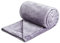 Flauschige Warm Kuscheldecke Flanell Dick Decke Stilvolle Weich Sofadecke Waschbar für Schlafcouch -Violett-274 × 229 cm (107 × 90 Zoll)