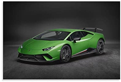 Supercar Poster Lamborghini Huracan Performante Poster Dekorative Malerei Leinwand Wandposter und Kunstbild Druck Moderne Familie Schlafzimmer Dekor Poster 30 x 45 cm