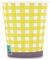 Wellsamed WELLSACUP 100 Stück Pappbecher 180 ml Gelb Kariert, geeignet für Heiß- und Kaltgetränke, Coffee to go, Picknick, Grillen, Party