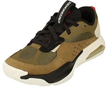 NIKE Air Jordan 200E Womens Trainers DH7381 Sneakers Shoes (UK 4 US 6.5 EU 37.5, Medium Olive University red 261)