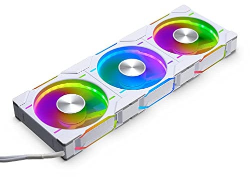 Phanteks D30-120 Triple Pack Premium D-RGB Performance Fan, 120mm, White, Regular Airflow