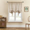 SIMPVALE 1 tenda a pacchetto in tulle con passante per bastone, in voile traslucido, per soggiorno, camera da letto, balcone, cucina, bagno, caffè chiaro, 60 x 140 cm