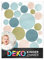 DEKO KINDERZIMMER Wandsticker Punkte Kreise für Babyzimmer 120 Stück Wandtattoo für Kinderzimmer Klebepunkte in Hellblau Beige Grün Set Wandaufkleber Dots DK1000A-13