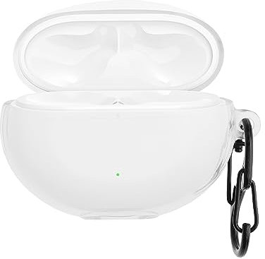 kwmobile Earphones Case Compatible with Huawei Freebuds 5i - Crystal TPU Two-Part Earbuds Case - Transparent