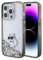 KARL LAGERFELD KLHCP15LLKCNSK Hülle für iPhone 15 Pro 6.1 transparent hardcase Liquid Glitter Choupette