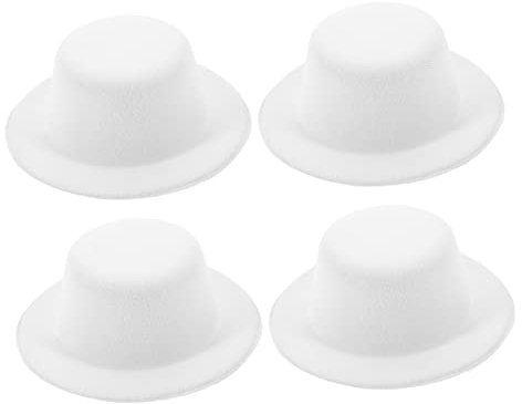 Didiseaon 12pcs Diy Hat Decor Snowman Hat Ornament Doll Clothes Decor Accessory Crafts