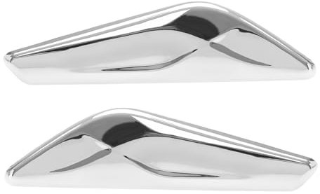 YINETTECH 1 Paar vordere Kotflügelverkleidung Chrom kompatibel mit BMW X3 F25 X4 F26 2013-2017 51117338570 51117338569 Rechts Links Seite Kotflügel Finisher Abdeckung