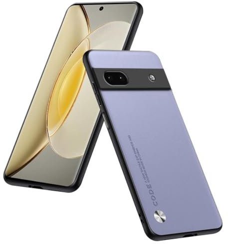 HULLIN Handyhülle Kompatibel Mit Google Pixel 6A (6.1), Eine Hochwertige Schutzhülle Aus PU-Leder - Helles Lila