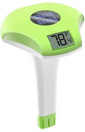 BALDR Pool Thermometer -Solarbetriebenes Schwimmthermometer, Nie wieder Batteriewechsel, IPX8 wasserdicht, mit Großem LCD-Display, Perfekt für Pool, Eisbad & Whirlpool