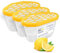 Aquafloow Deshumidificador 400 ml, Antihumedad Habitación 3 Piezas LEMON | Neutralizador de Olores, Absorbente de Humedad para Cocina, Armario, Baño, Estudio, Ropa