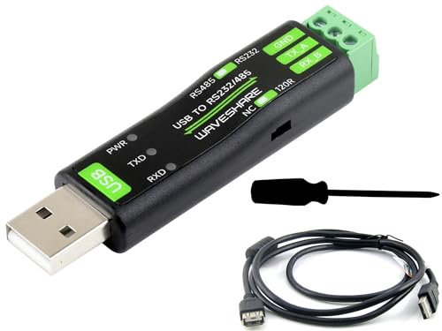 USB to RS232/RS485 Serial Converter Adapter, Onboard Original FT232RNL Chip Stable, Compatible withRaspberry Pi/Jetson Nano/Windows XP/7/8/10/11, etc