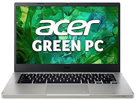 Acer Chromebook Vero 514 CBV514-1H - (Intel Core i5-1235U, 8GB, 256GB SSD, 14 Inch Full HD Display, Google Chrome OS, Iron, 30 Percent PCR Chassis) (Renewed)