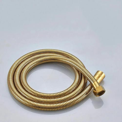 Tubo flessibile per doccia in ottone da 59 pollici, tubo flessibile per getto doccia, tubo flessibile per rubinetto doccia, colore oro