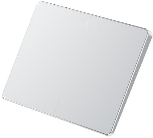ProtoArc T1 Plus Touchpad für Windows 11/10: Bluetooth, Multi-Touch Oberfläche, Wiederaufladbar, Hochpräzises Tragbares Trackpad für Windows 11/10 PC Laptop Notebook Desktop Computer - Silber