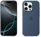 Apple iPhone 16 Pro 128GB: 5G Mobile phone with Apple Intelligence - White Titanium + Silicone Case with MagSafe - Denim