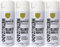 MORE FREE-Pintura Spray Metarizado Blanco Brillo Multicolor Profesional 400ml Adecuado Metal Madera y Plástico Pack de 4 unidad