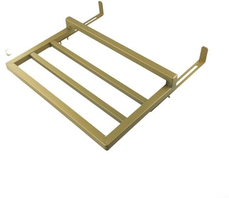 Alanmoship Porte-serviettes compact en acier carbone pour une fixation facile du radiateur (doré)