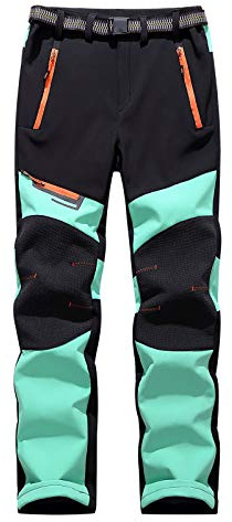 Skihose Damen Winter Wanderhose Winddicht Warm Schneehose Verdickte Trekkinghose Snowboardhose Wasserdicht Softshell Ski Hosen Funktionshose Outdoor Arbeitshose Frauen Reißverschlusstaschen
