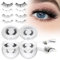 Higu clace Faux Cils Magnetique,Cils magnétiques, cils magnétiques sans eye-liner, cils magnétiques aspect naturel, cils magnétiques avec applicateur, cils magnétiques sans colle(SET-4B)
