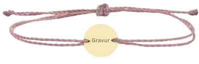 Positiva Jewelry Personalisiertes Armband mit Gravur aus 18k Edelstahl mit 12mm Gravur Plättchen, Armband für Damen und Mädchen, Verstellbar & Wasserfest, Inklusive Geschenkverpackung