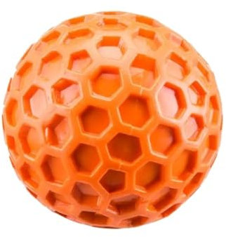 VVDPJLS Hundespielzeug, beißfest, interaktives Wurfgeräusch, Wabenbälle, Naturkautschuk, Zahnungsspielzeug, saubere Zähne, Haustierprodukte(A)