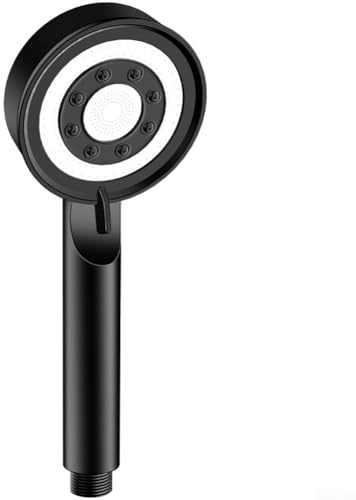 Hochdruck-Duschkopf mit 5 Sprühmodi, wassersparende ABS-Handdüse für kraftvollen Druckstrahl, einfache werkzeuglose Installation, schwarz, 245 x 80 mm