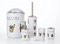 6-TLG Badset Badezimmer Zubehör Set Organizer: Seifenspender, Zahnputzbecher, Kosmetikeimer, WC Bürste und Halter, Seifenschale, Mülleimer, Zahnbürstenhalter, Badgarnitur (Kaktus)