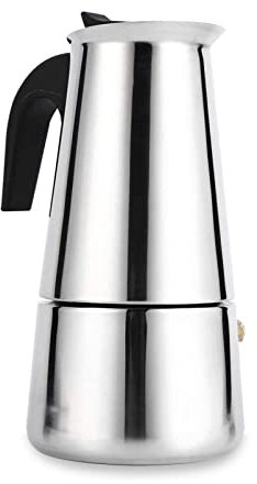 Acogedor Cafeteras italianas, Uso de la Oficina Doméstica de la Estufa del Café Express Moka Pot del Acero Inoxidable 100ml / 200ml / 300ml / 450ml(300ml)